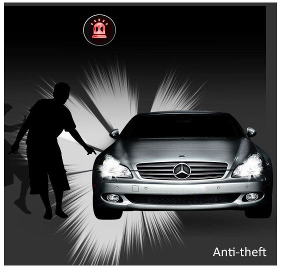 燃料消費料量切られた力警報が付いている中央錠システム車警報GPSを検出しなさい