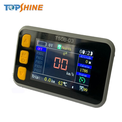 OEM防水GPSの電気バイクの速度計LCDはタイヤの空気圧と表示する