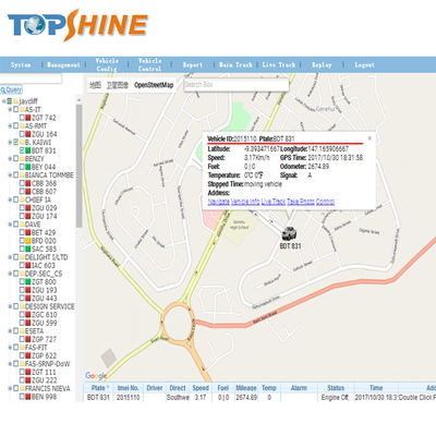 APIのプラットホームの艦隊管理ソフトウェアを追跡しているOEM GPS