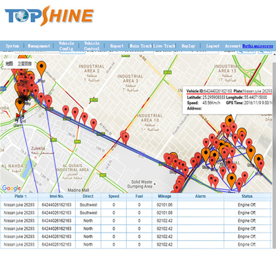 Topshine GPRS Accの車のための二重SIMカード追跡者は検出する